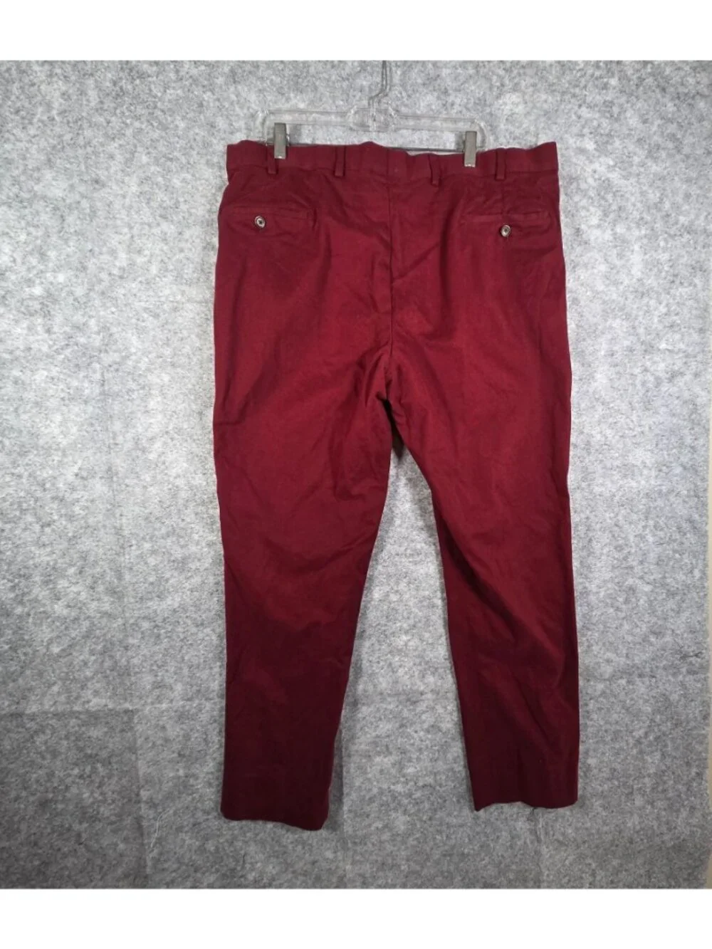 Brooks Brothers Fitzgerald Men’s Straight Leg Pants Maroon Size 40x32 - Picture 7 of 12